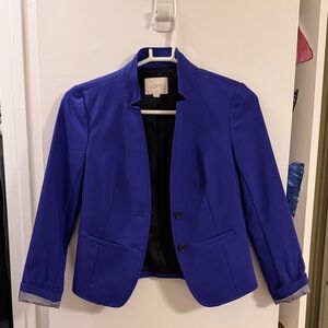 LOFT Women's Vibrant Blue Suit Jacket